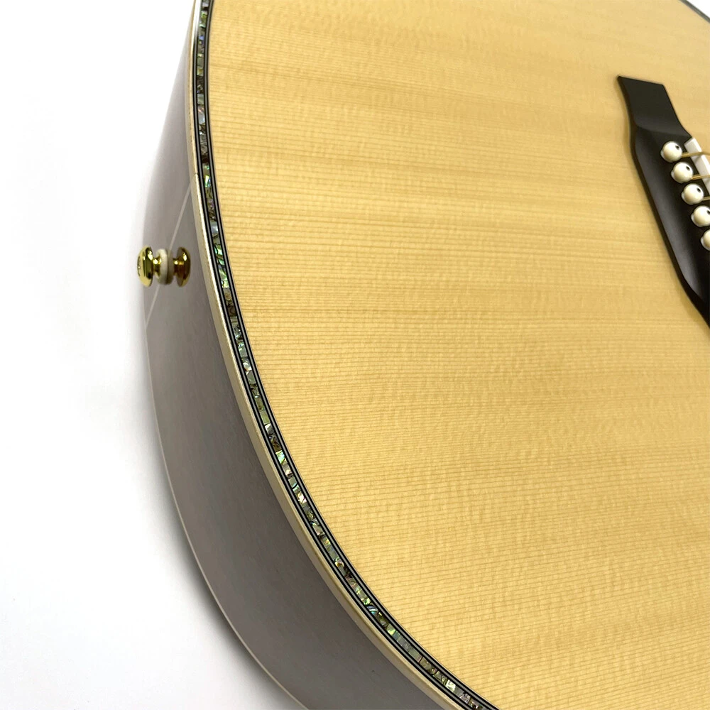 Afanti East Luthier Series Spruce Solid Top Real Abalone Inlay Cutaway Acoustic Guitars