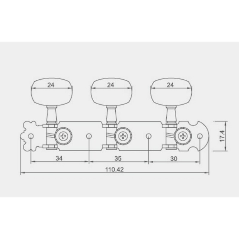 Afanti Chrome Classic Guitar Tuning Machine