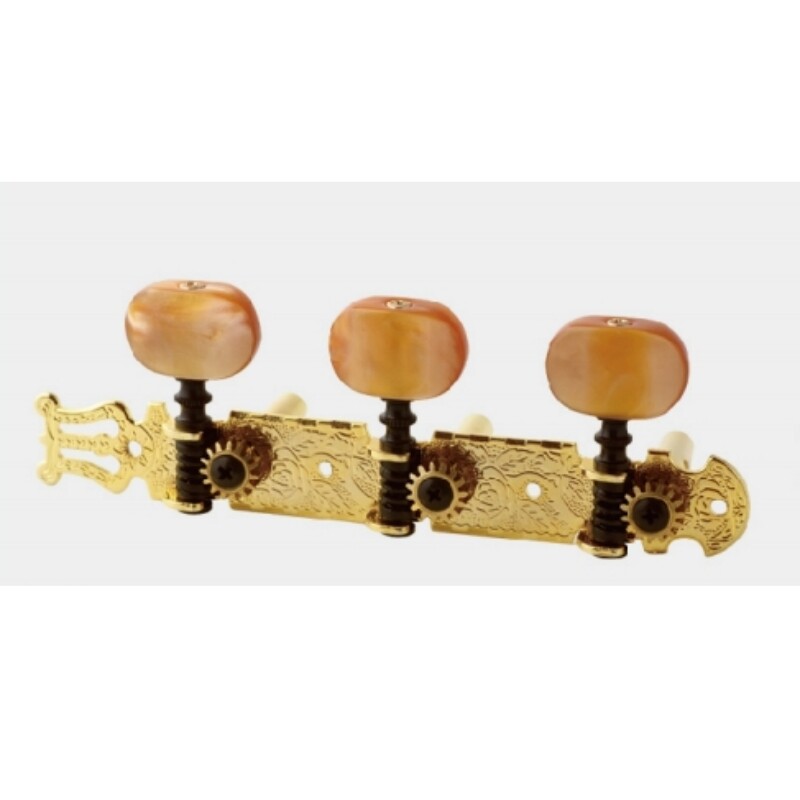 Afanti Gold Classical Guitar Acoustic Guitar Tuner for 6mm Machine Head Hole