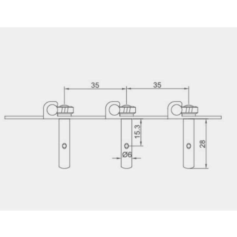 Afanti Classical Guitar Tuning Machine Keys for 9.5mm Machine Head Hole