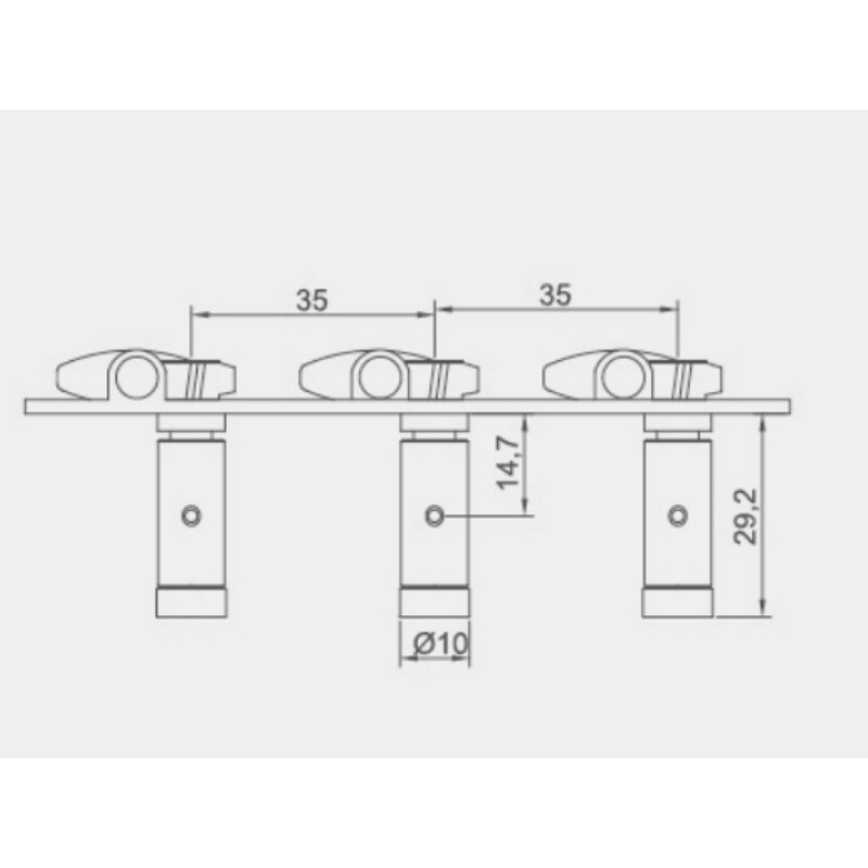 Afanti Classical Guitar Tuner for 10mm Machine Head Hole