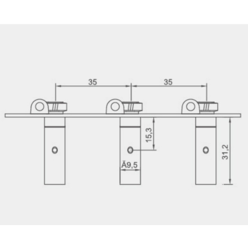 Afanti Gold Classical Guitar Tuning Machine Head with White Buttons 1:14 Ratio