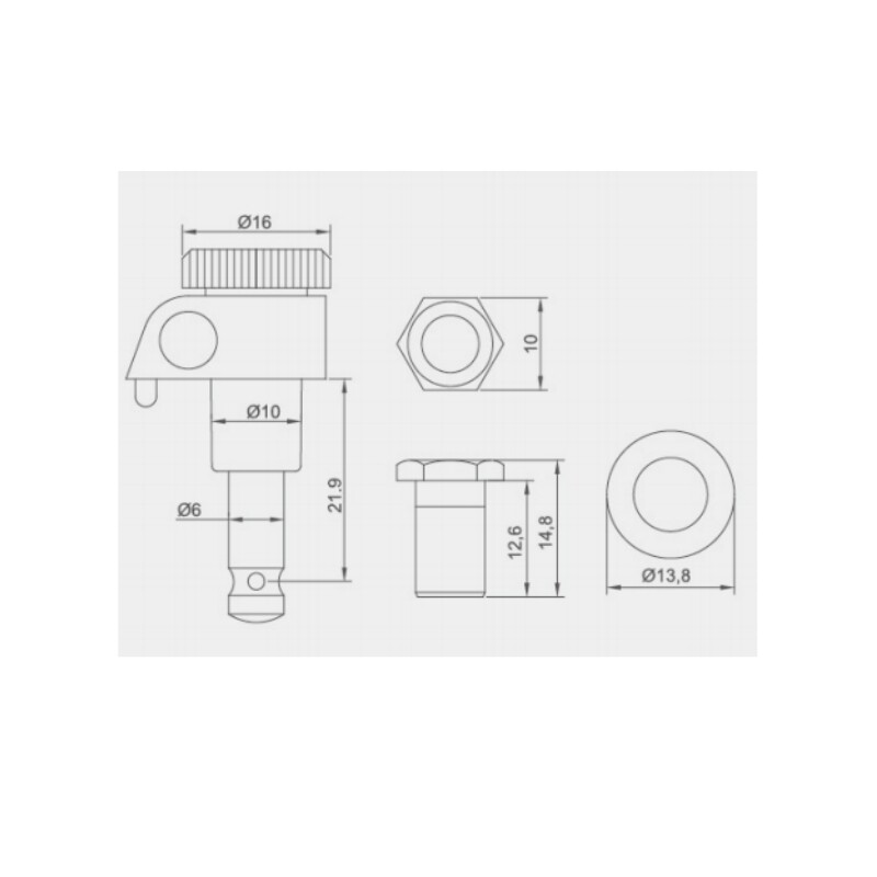 Afanti Rainbow Locking Style Electric Guitar Tuning Machine