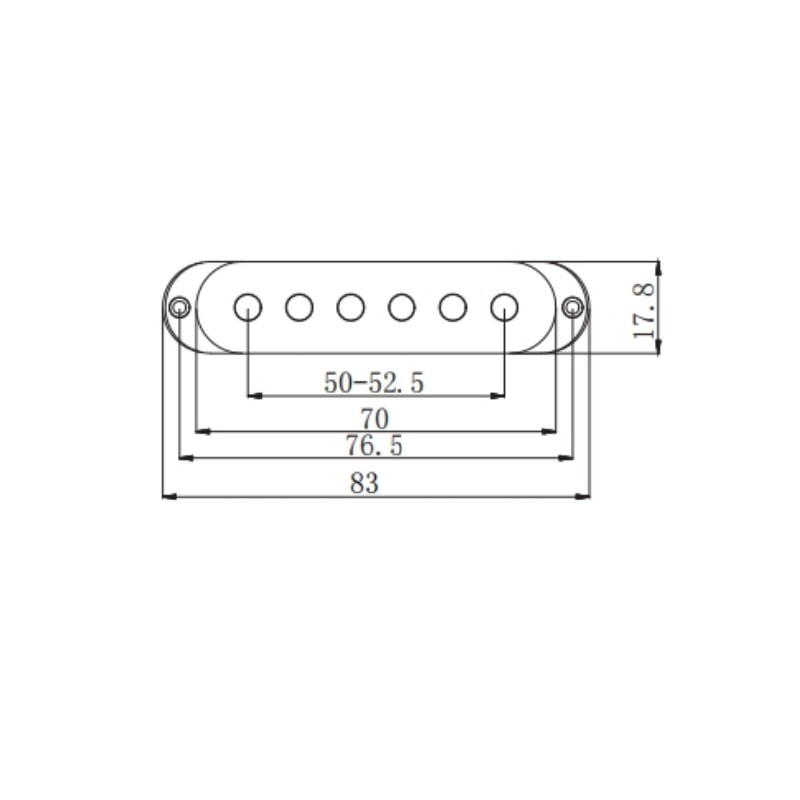 Afanti Black Ceramic Single Coil Pickup for St Electric Guitar