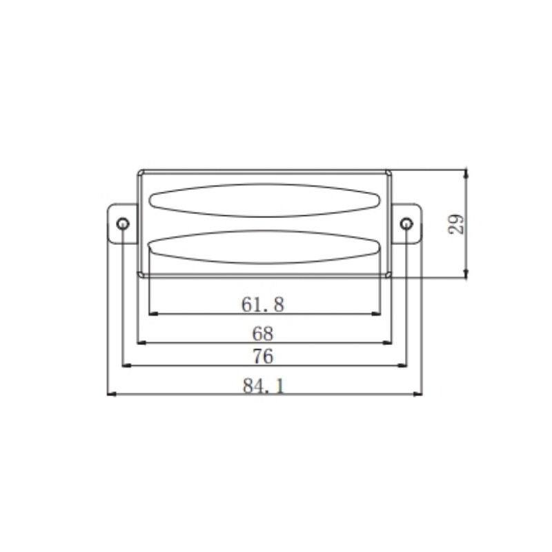 Afanti Chrome Ceramic Electric Guitar Humbucker Pickup