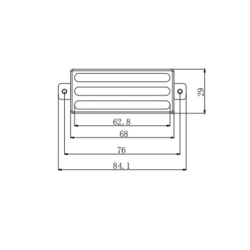 Afanti Chrome Three Line Style Mini Humbucker Pickups for LP Style Guitar 