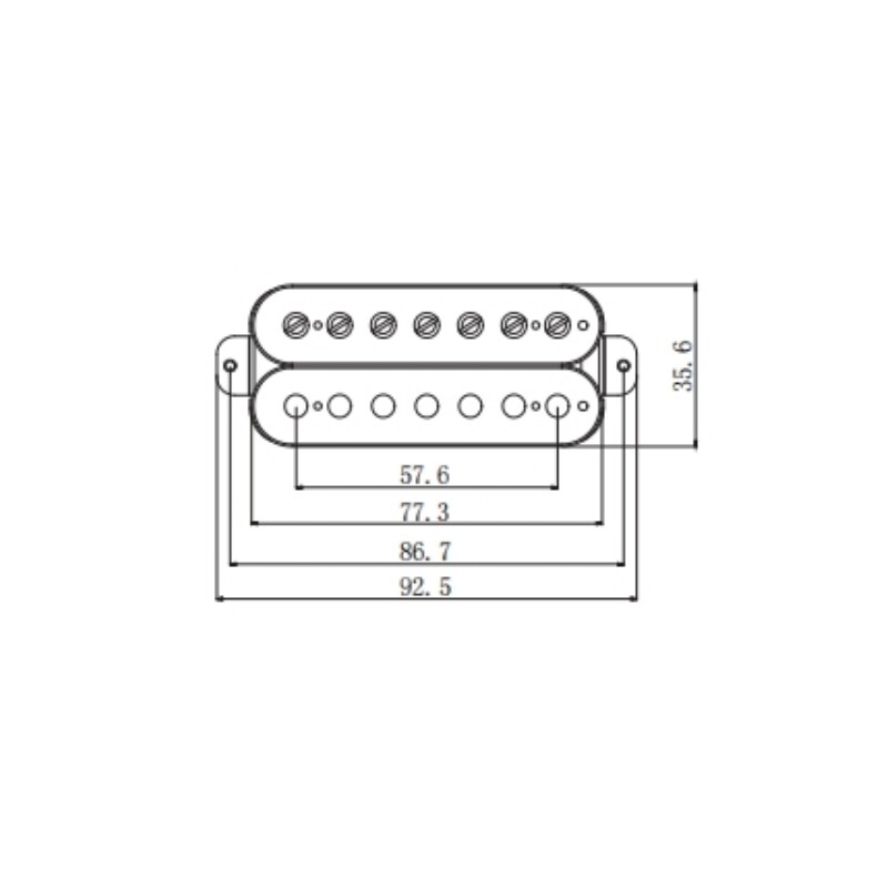 Afanti Black Ceramic Double Coil Electric Guitar Pickups