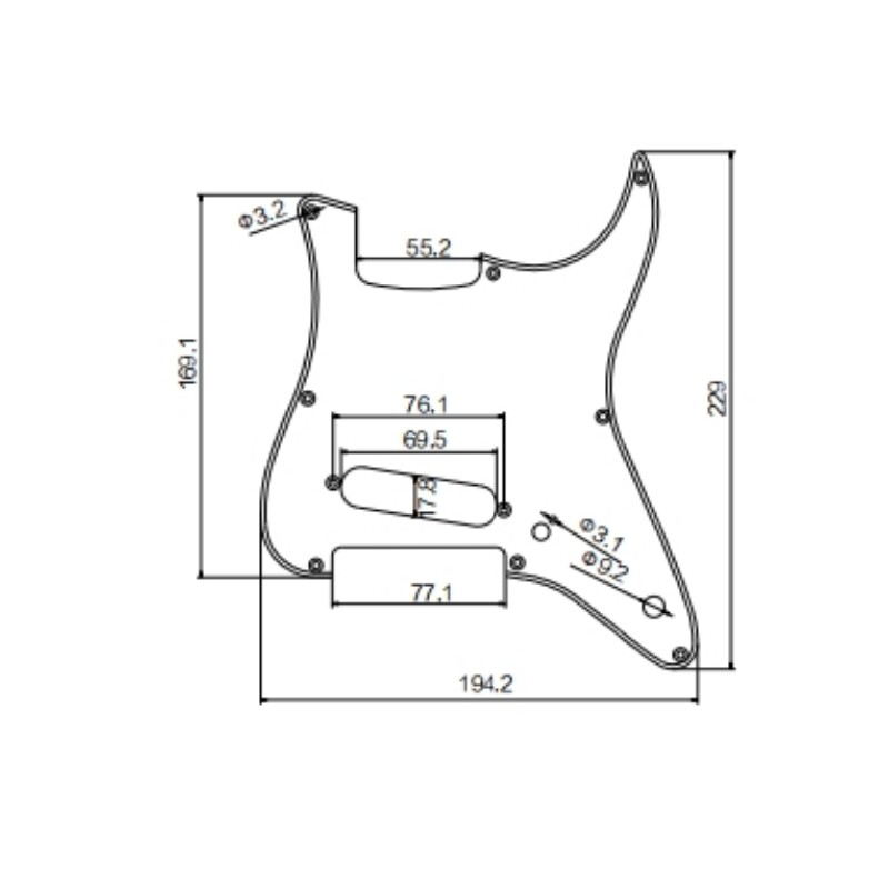 Afanti Electric Guitar Pickguard (AP-1010)