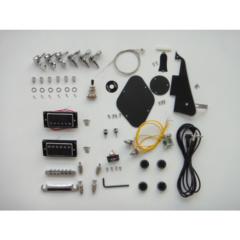 Afanti Mahogany with Flamed Maple Top Ebony Fingerboard Lp DIY Guitar Kit