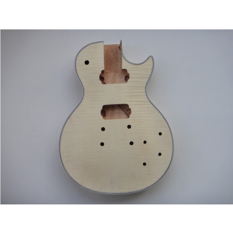 Afanti Mahogany with Flamed Maple Top Ebony Fingerboard Lp DIY Guitar Kit