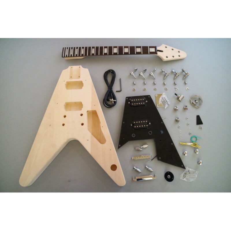 Afanti Basswood Body with Chrome Hardware FV Electric Guitar Kit