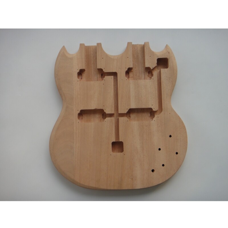 Afanti Mahogany Body Rosewood Fingerboard Double Neck Electric Guitar Kit