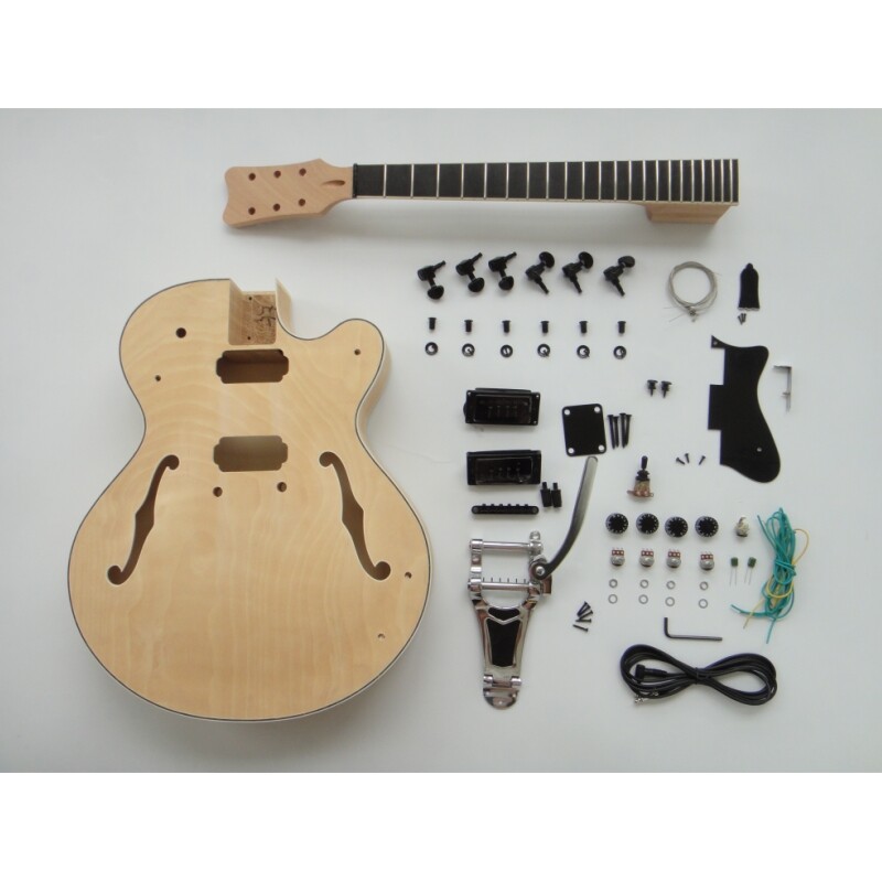  Afanti Maple Plywood Body Ebony Fingerboard Electric Guitar Kit
