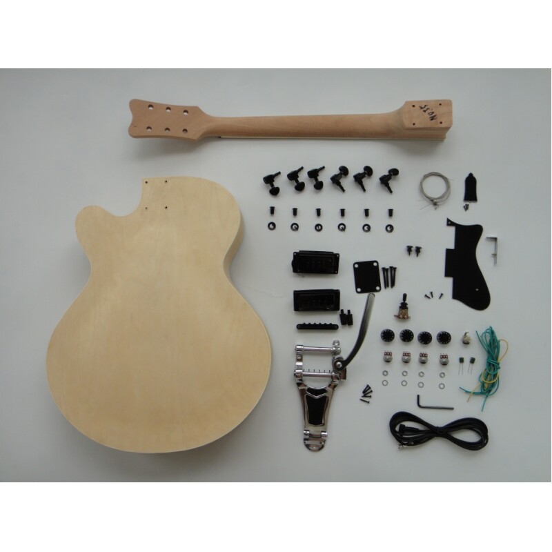  Afanti Maple Plywood Body Ebony Fingerboard Electric Guitar Kit