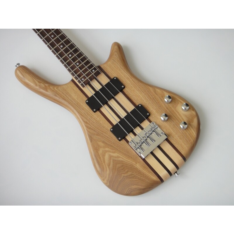 Afanti Ash Body Rosewood Fingerboard 4 String Neck Through Bass Guitar