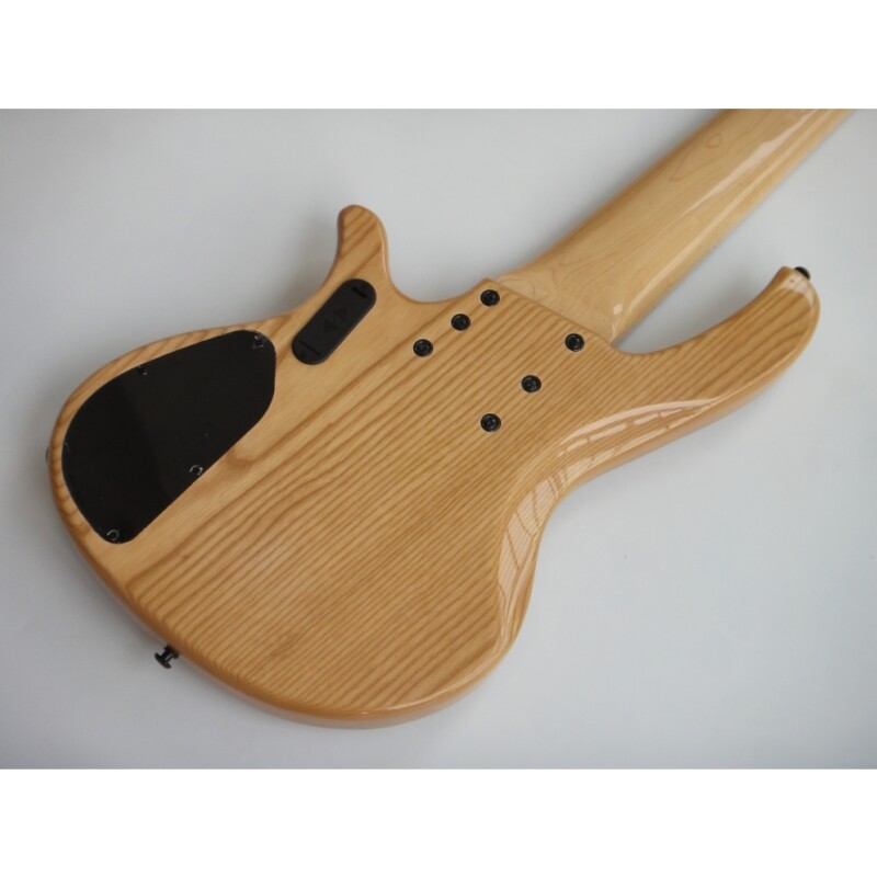 Afanti Ash Body with Poplar Burl Veneer Bass Guitar 