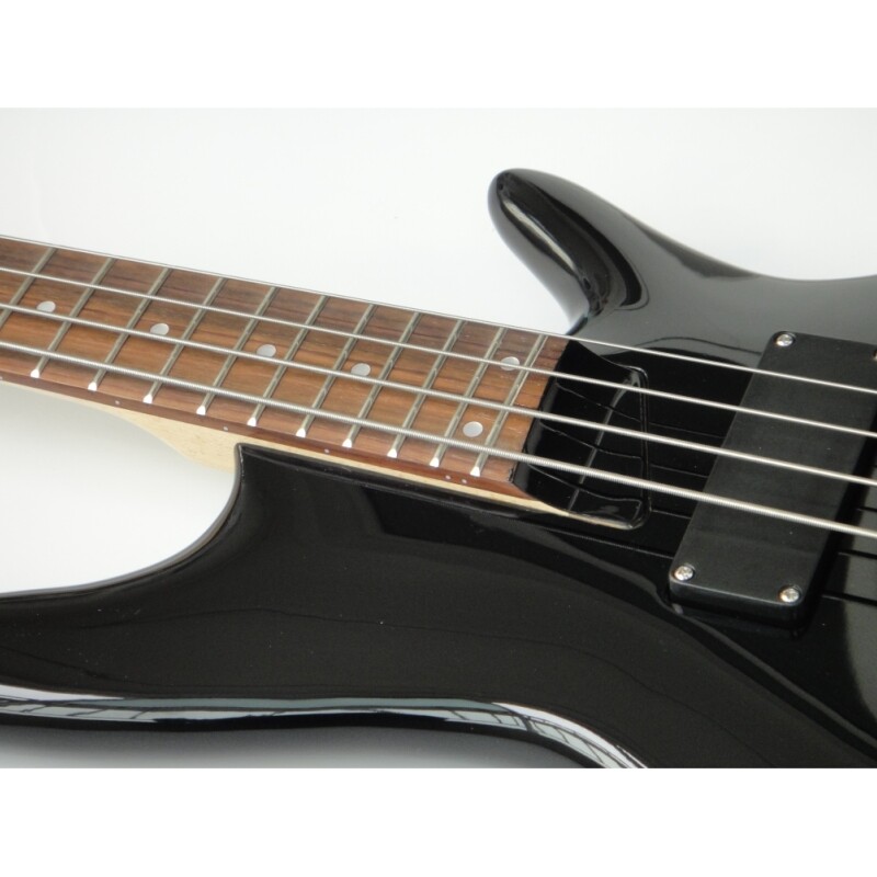 Afanti Mahogany Body Maple Neck Black 4 String Bass Guitar