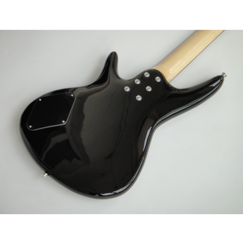 Afanti Mahogany Body Maple Neck Black 4 String Bass Guitar