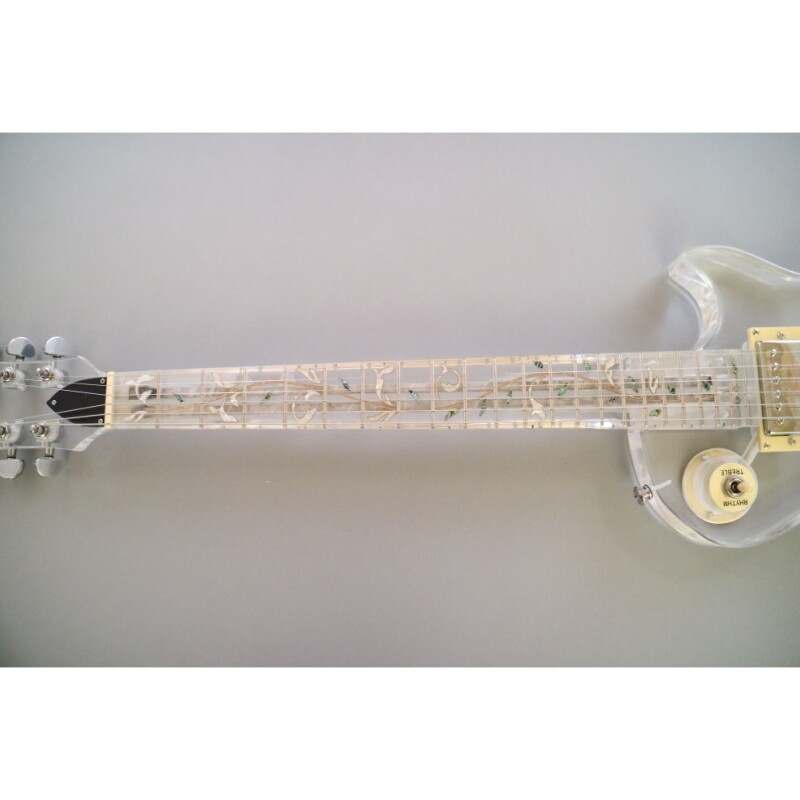 Afanti Acrylic Body and Neck 6 Strings Acrylic  Electric Guitar