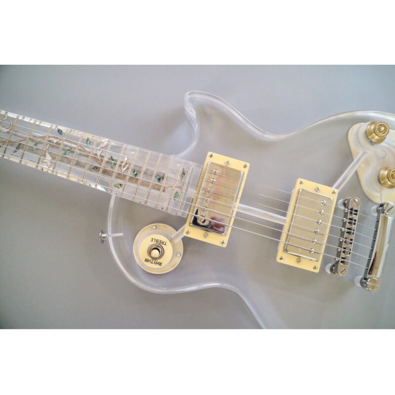 Afanti Acrylic Body and Neck 6 Strings Acrylic  Electric Guitar