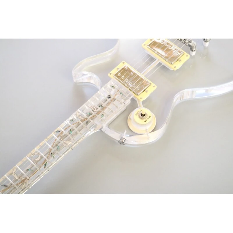 Afanti Acrylic Body and Neck 6 Strings Acrylic  Electric Guitar