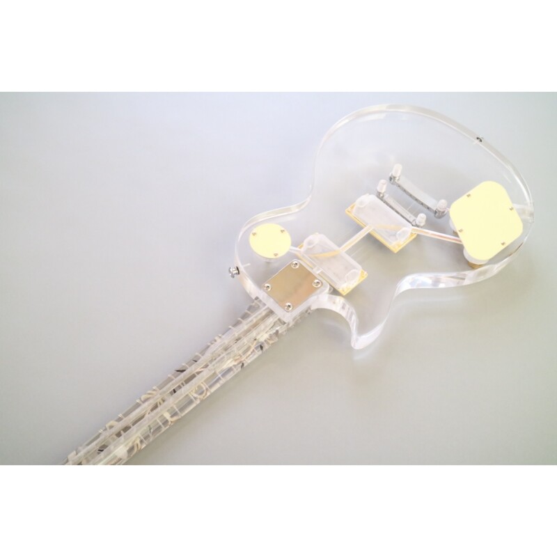 Afanti Acrylic Body and Neck 6 Strings Acrylic  Electric Guitar