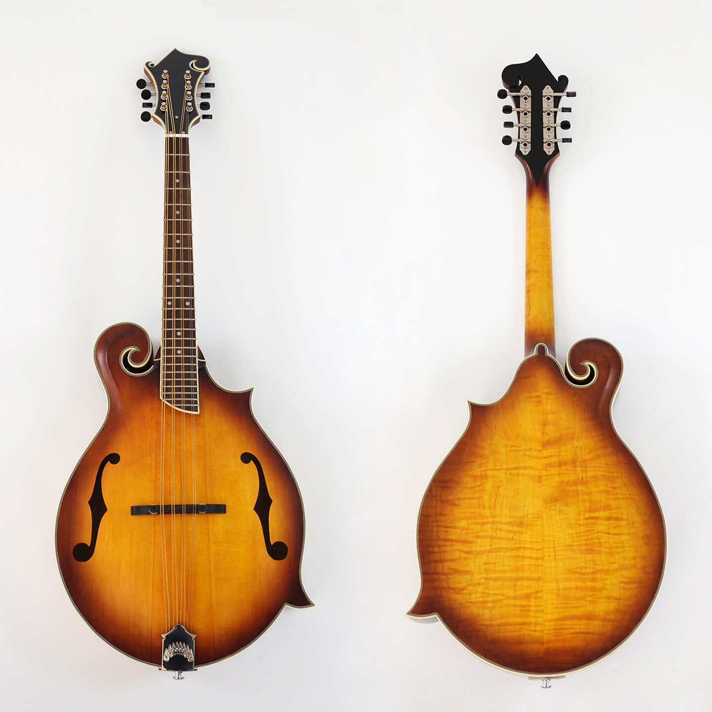 Afanti AA Solid Flamed Maple Back and Side F Octave Mandolin