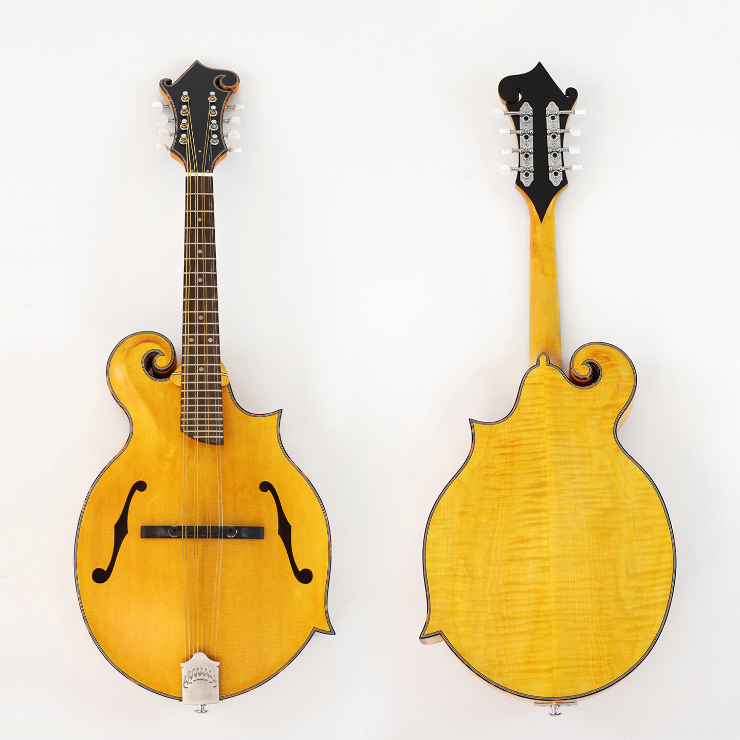 Afanti Goldrush Color Solid Spruce Top Ebony Bridge F Mandola