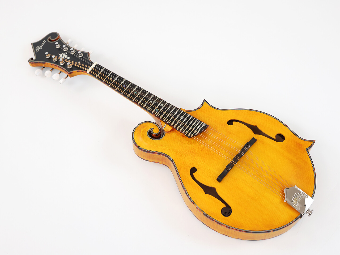 Afanti AA Solid Flamed Maple Dovetail Neck Ebony Fingerboard F Mandolin