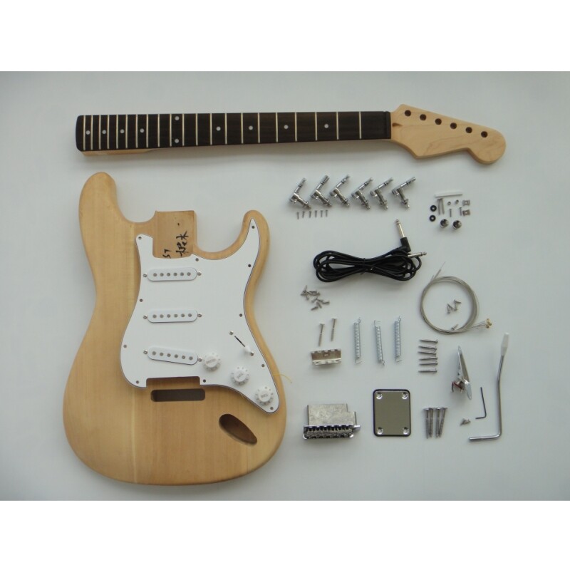 Afanti 6 Strings Basswood Body Maple Neck Unfinished Electric Guitar Kit