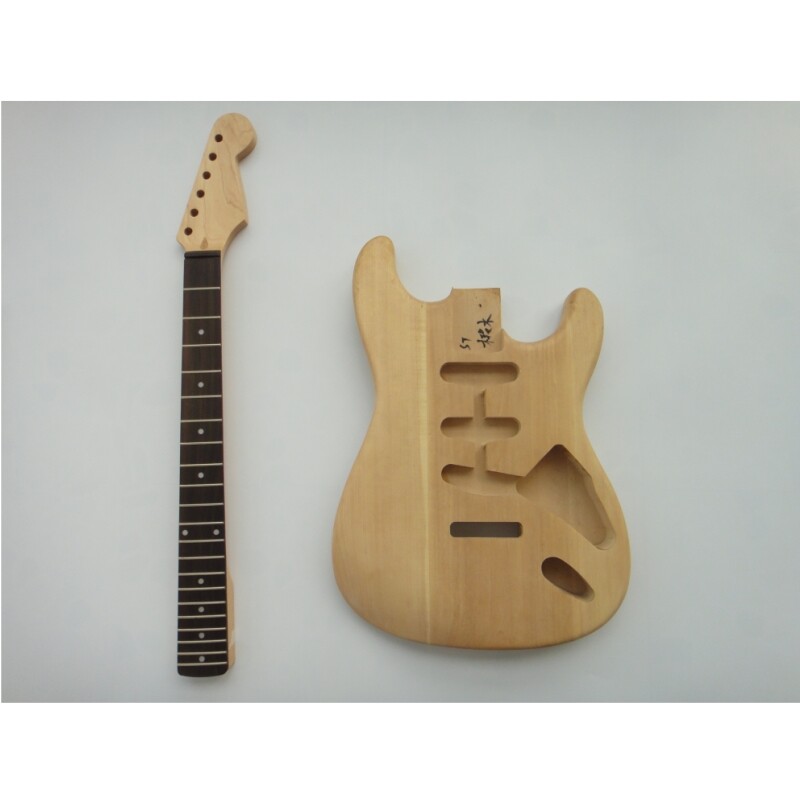 Afanti 6 Strings Basswood Body Maple Neck Unfinished Electric Guitar Kit