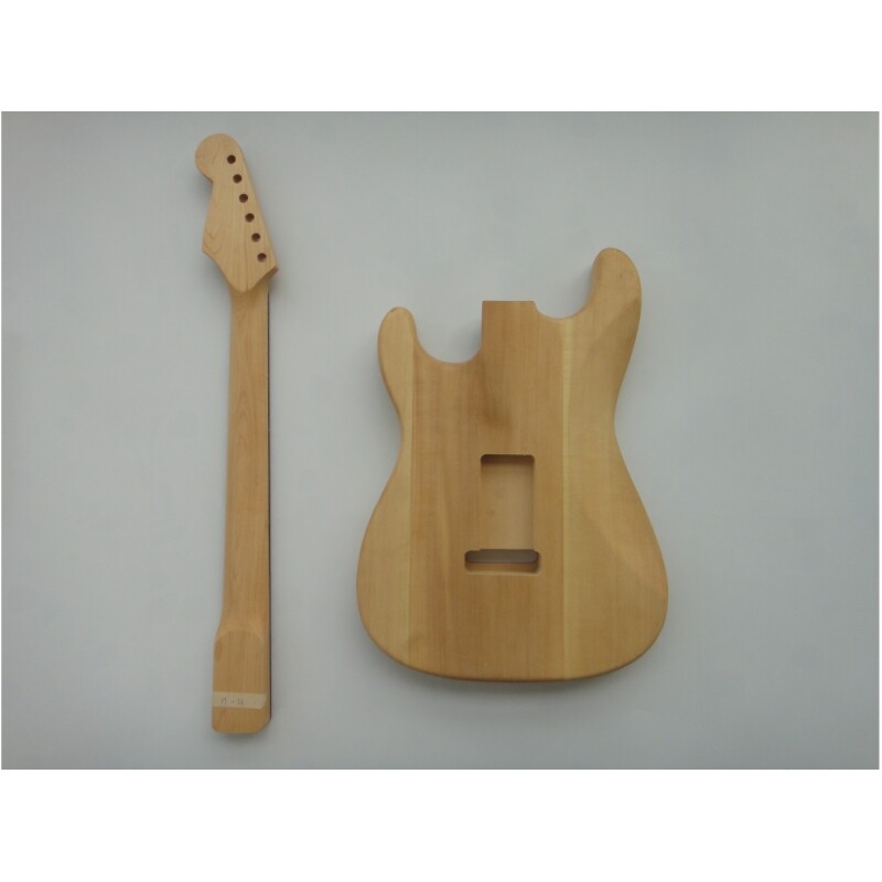 Afanti 6 Strings Basswood Body Maple Neck Unfinished Electric Guitar Kit