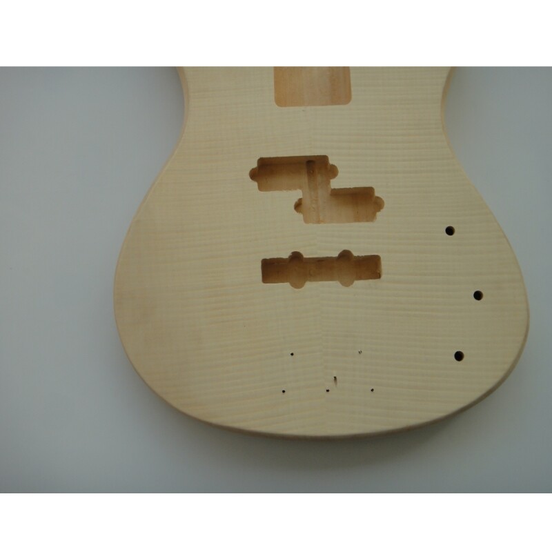 Afanti Basswood Body with Flamed Maple Veneer 4 Strings Bass Guitar