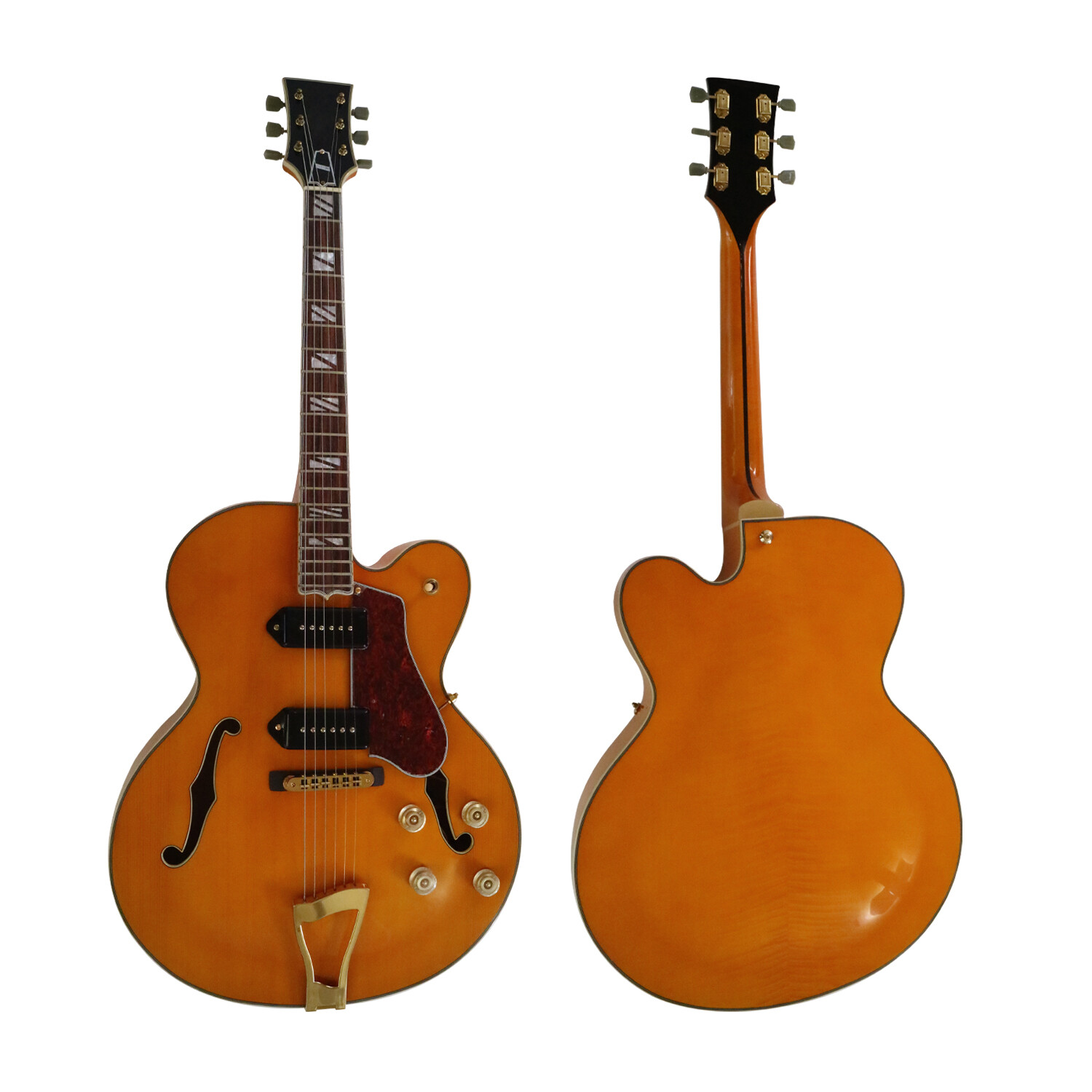 Afanti Hollow Maple Plywood Body Electric Guitar with Flamed Maple Veneer Afanti Hollow Maple Plywood Body Electric Guitar with Flamed Maple Veneer