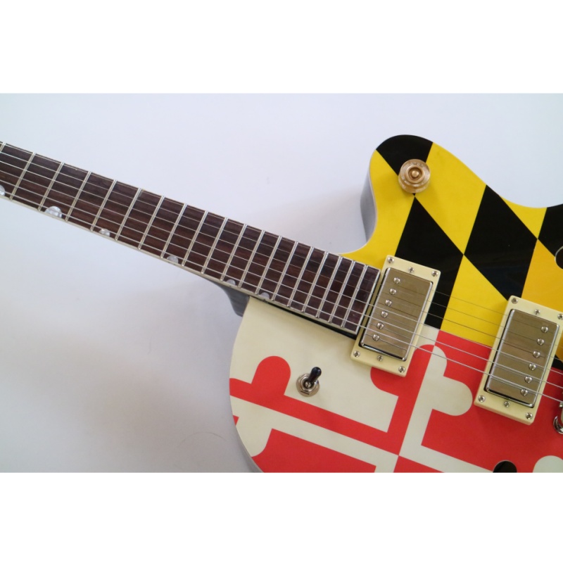 Afanti Hollow Maple Plywood Body with Quilted Maple Veneer Electric Guitar