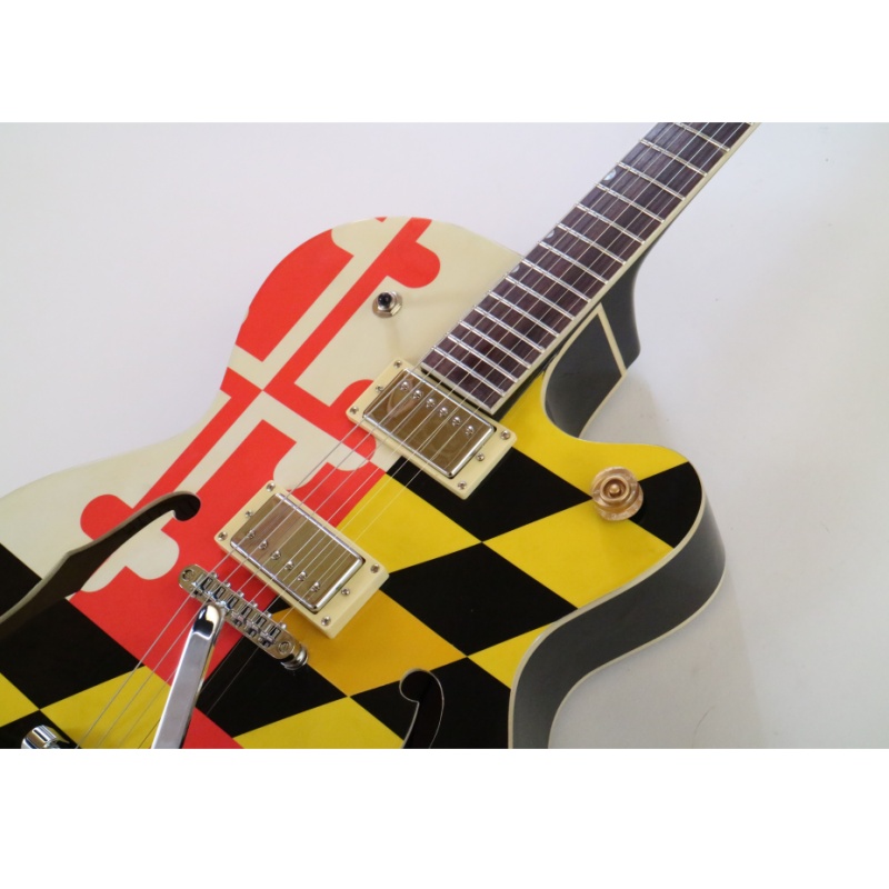 Afanti Hollow Maple Plywood Body with Quilted Maple Veneer Electric Guitar