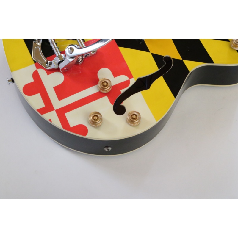 Afanti Hollow Maple Plywood Body with Quilted Maple Veneer Electric Guitar