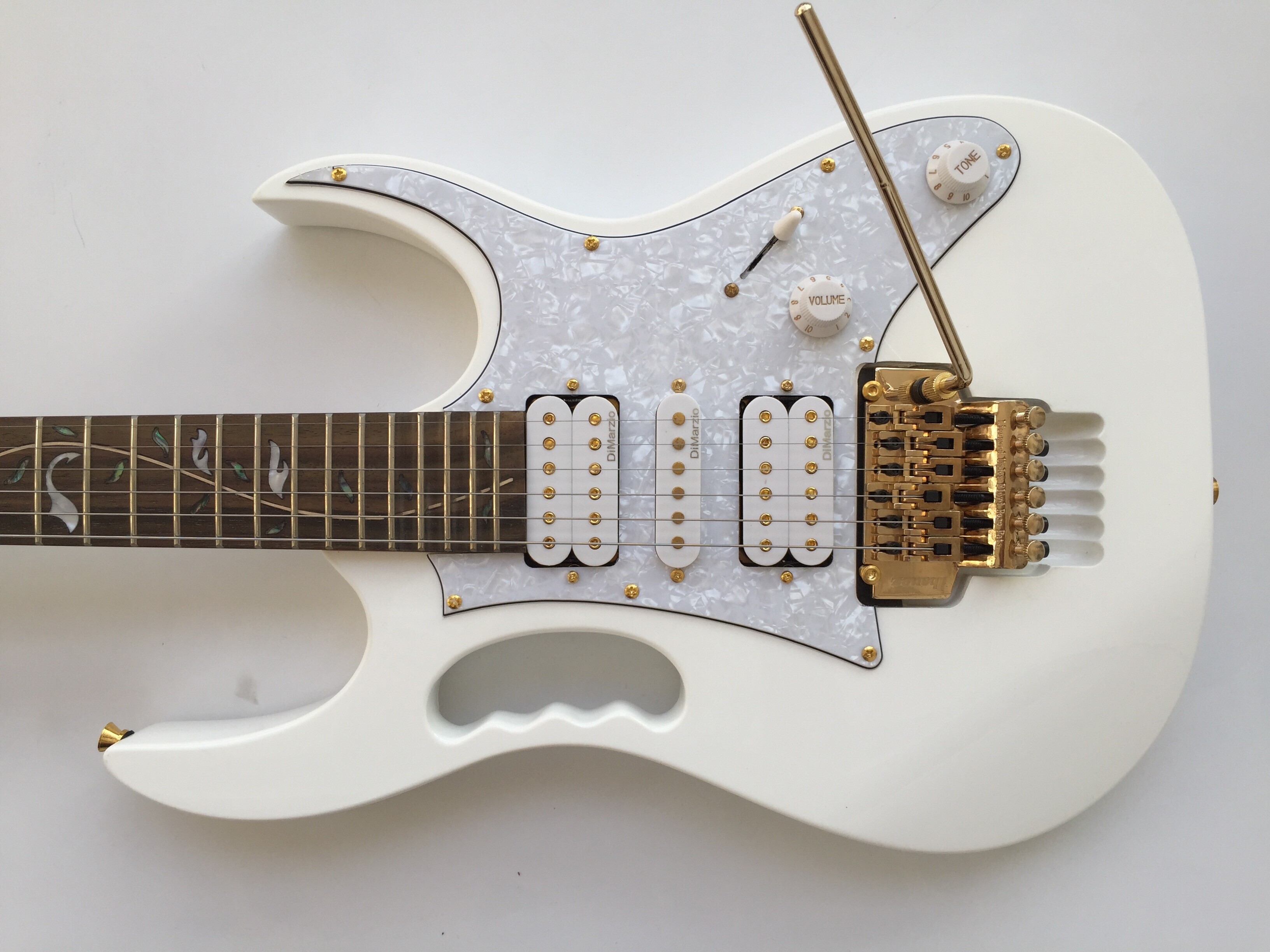 Afanti Basswood Body Flower Fingerboard Inlay Custom Electric Guitar