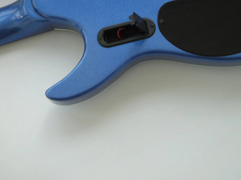 Afanti Customized Hh Double Locking 6 String Blue Metalic Headless Electric Guitar