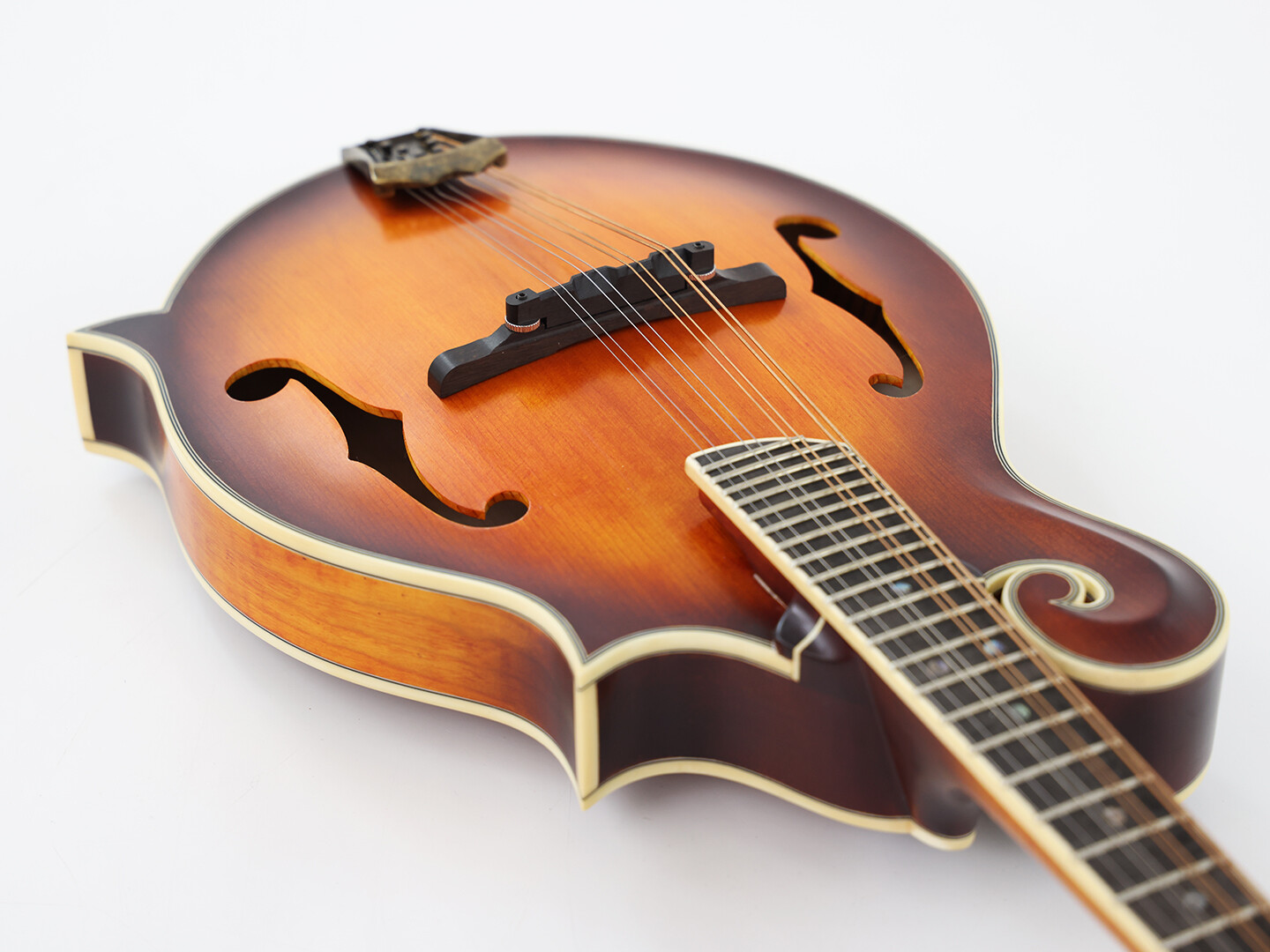 Afanti Solid Hand-Carved AB Flamed Maple Back and Side F Mandolin