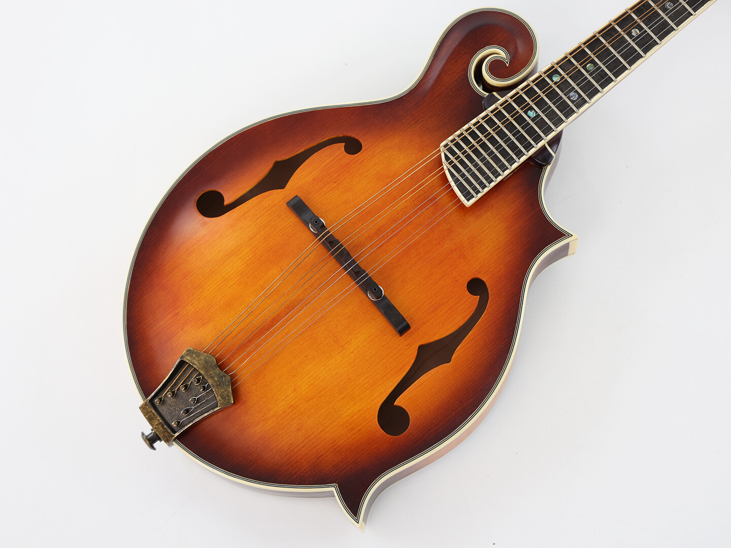 Afanti Solid Hand-Carved AB Flamed Maple Back and Side F Mandolin