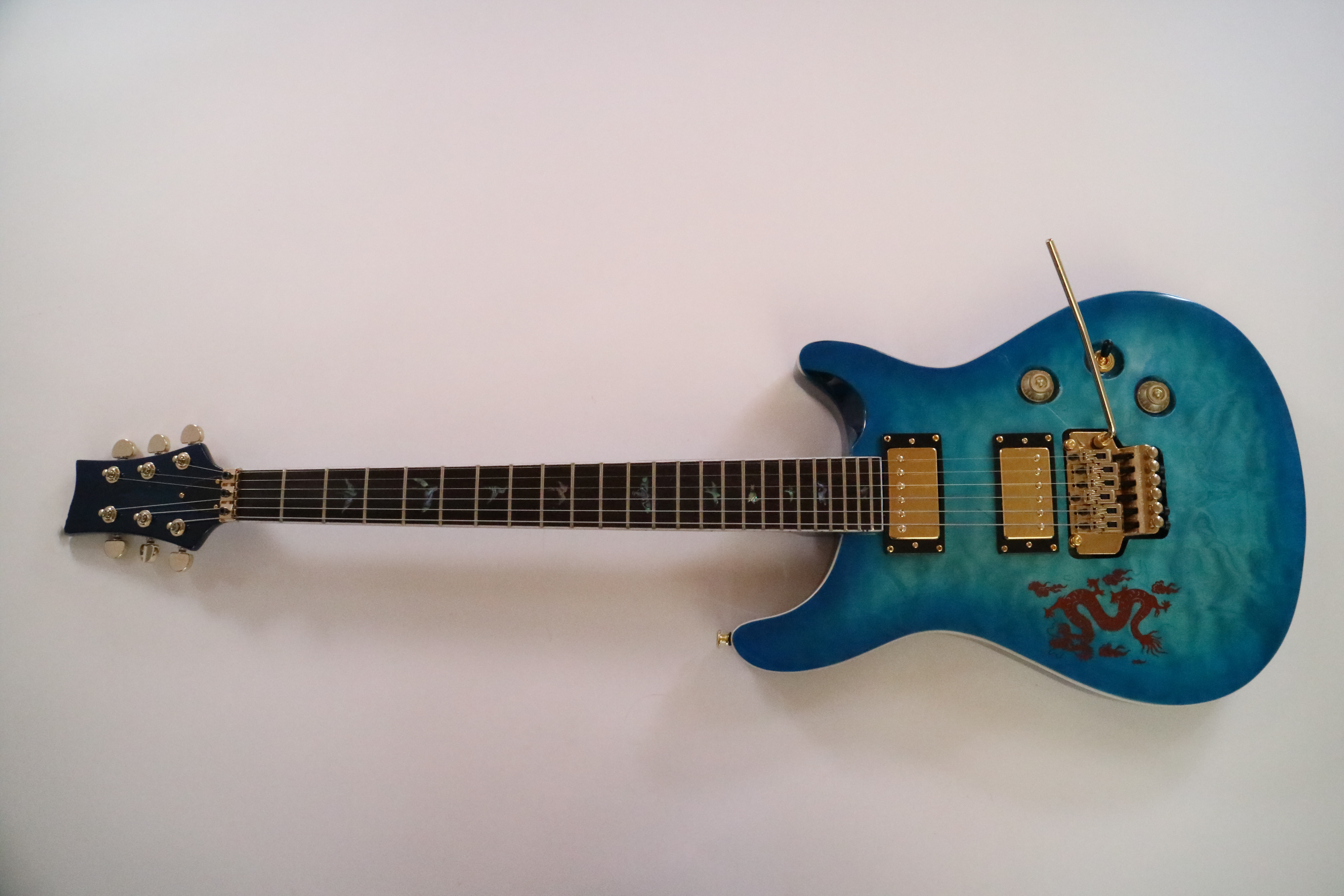 Afanti Mahogany Body with Quilted Maple Veneer Pr Style Electric Guitar