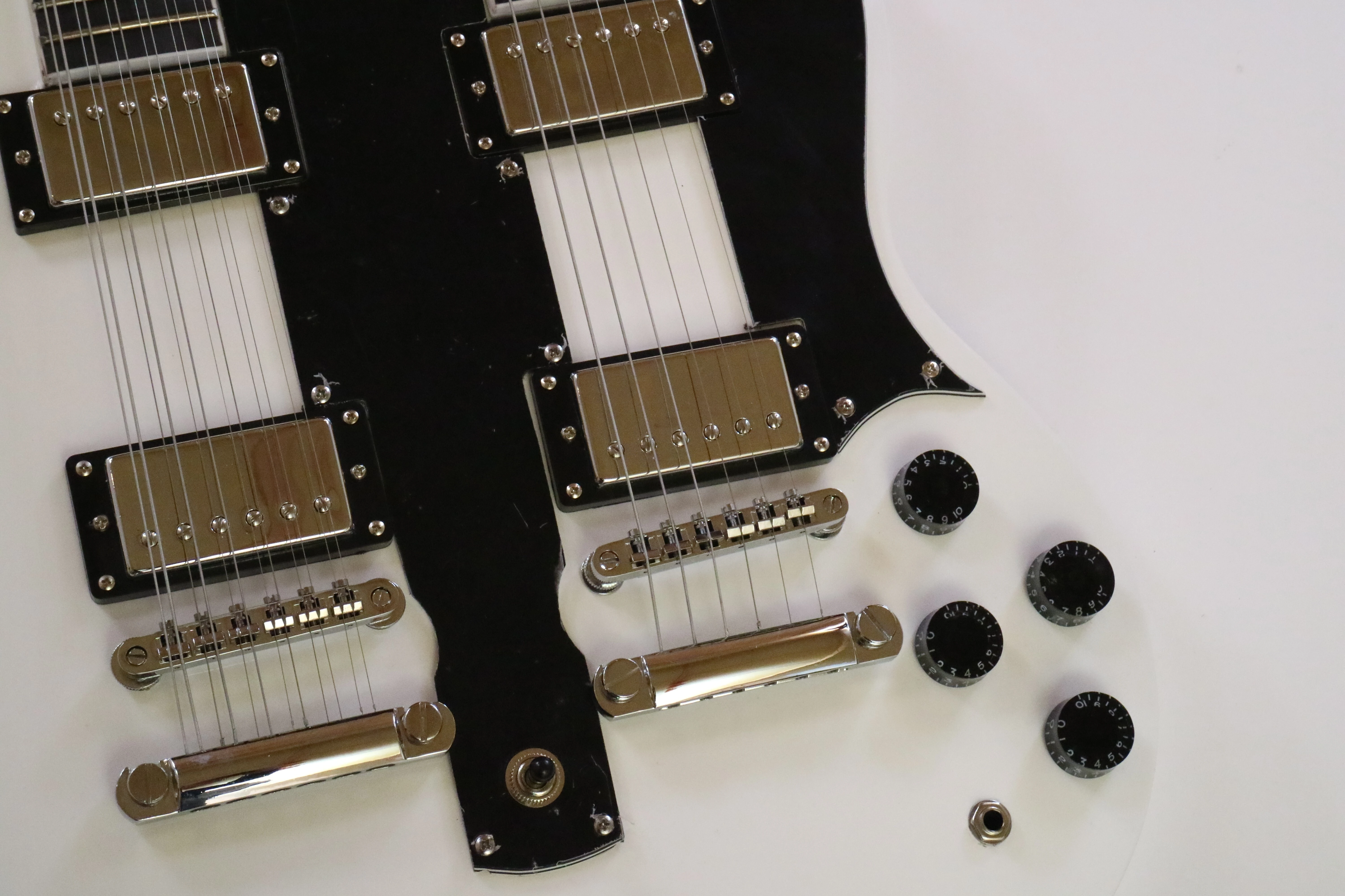 Afanti Sg Style Basswood Body Maple Neck Double Neck Electric Guitar