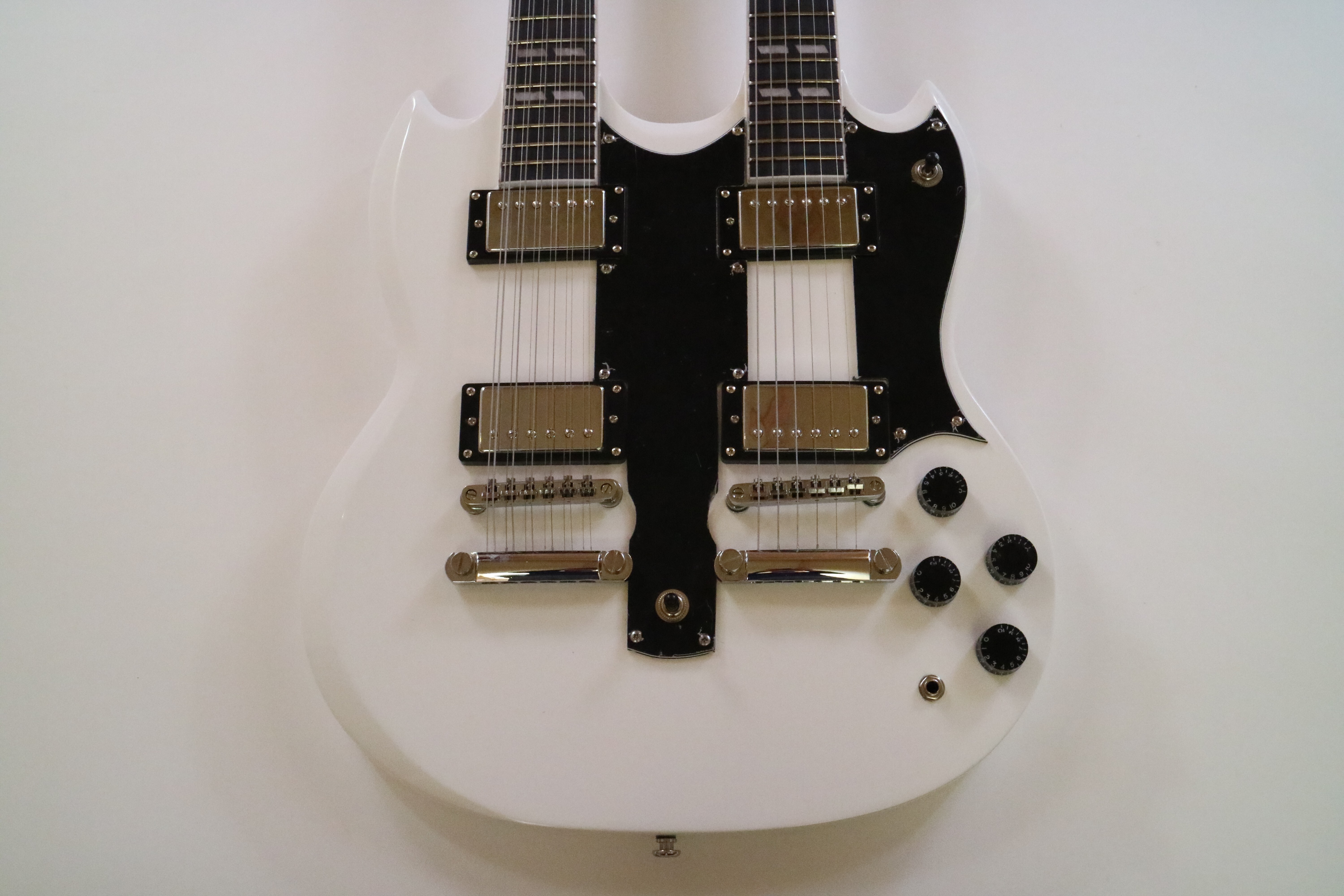 Afanti Sg Style Basswood Body Maple Neck Double Neck Electric Guitar