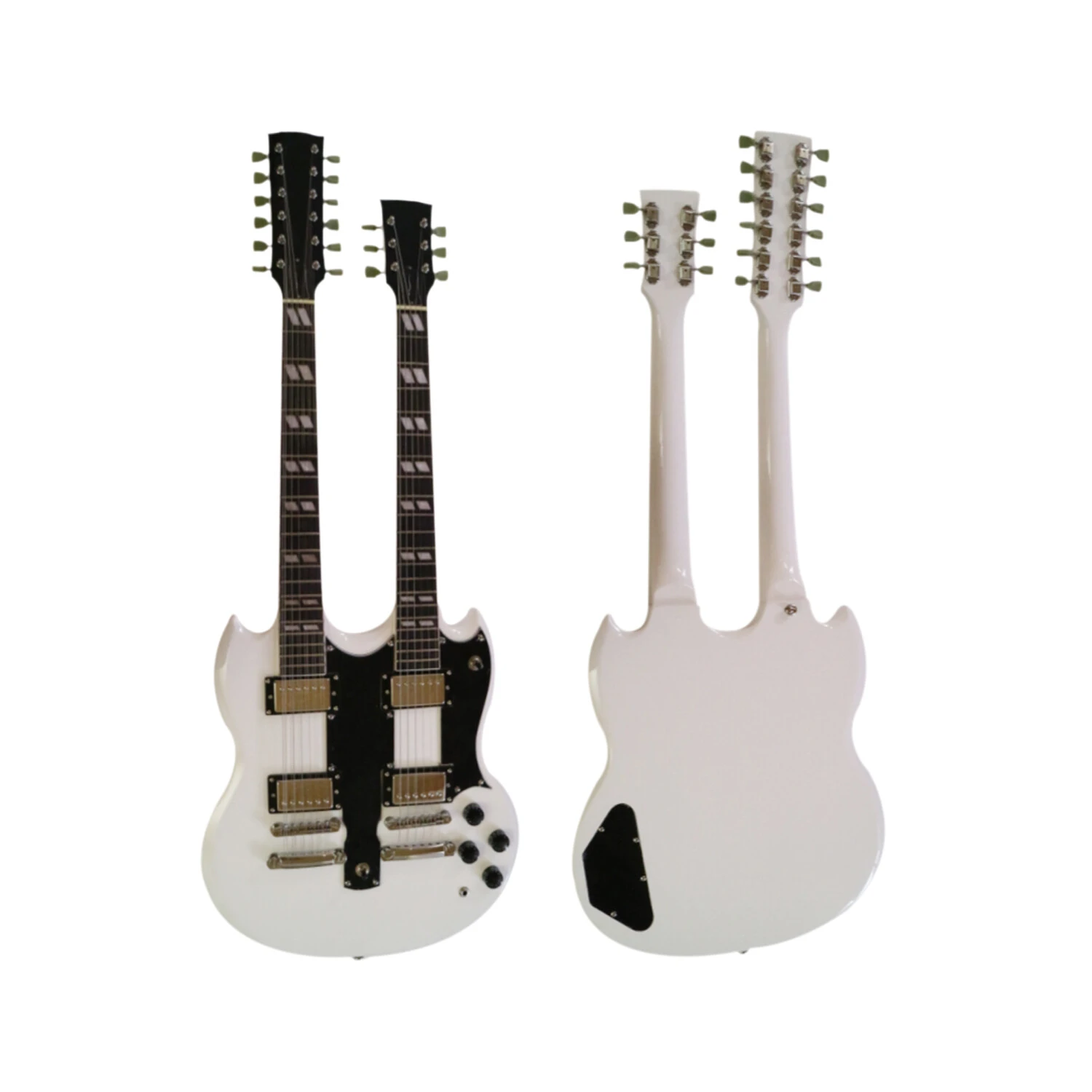 Afanti Sg Style Basswood Body Maple Neck Double Neck Electric Guitar