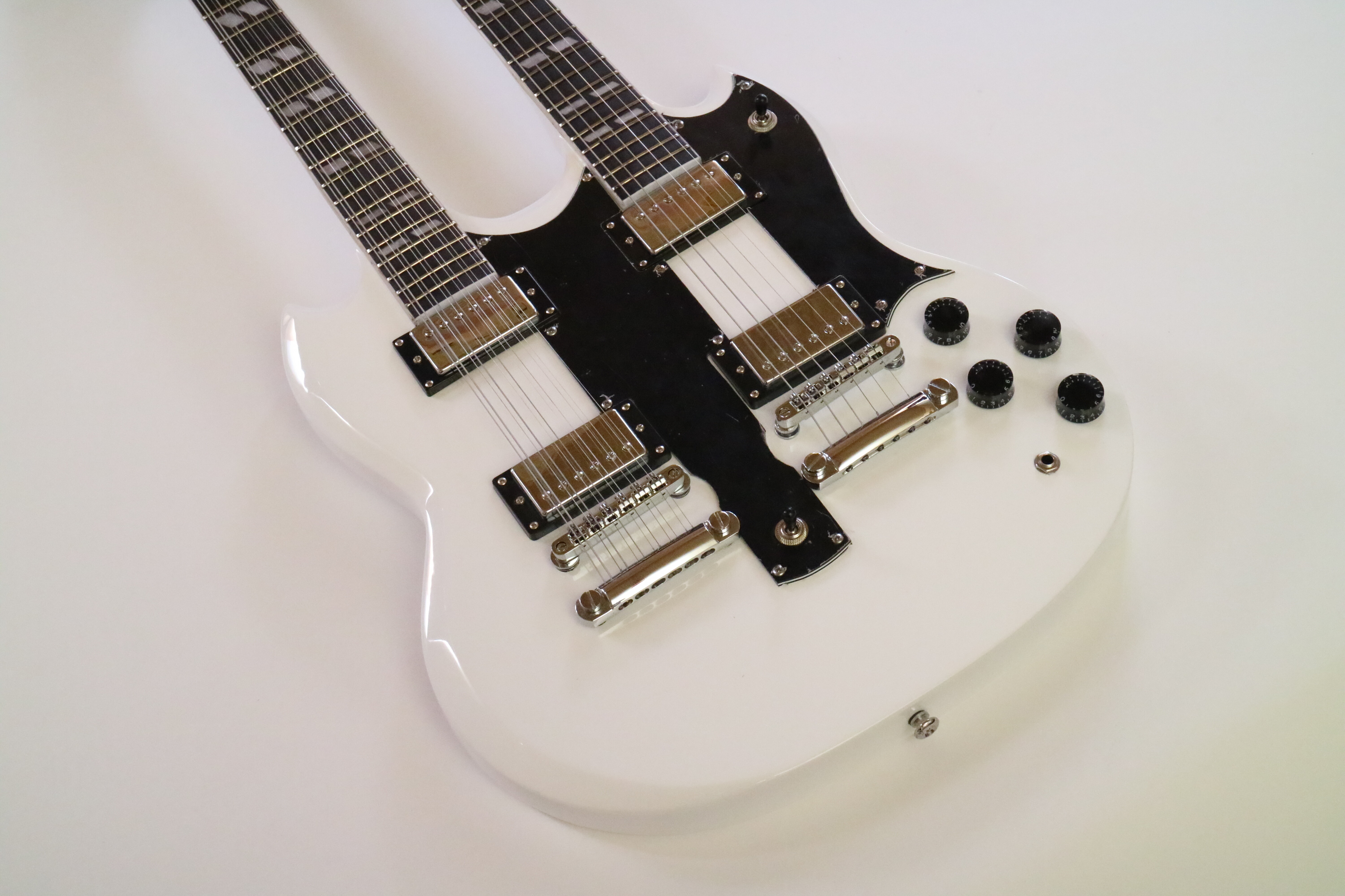 Afanti Sg Style Basswood Body Maple Neck Double Neck Electric Guitar