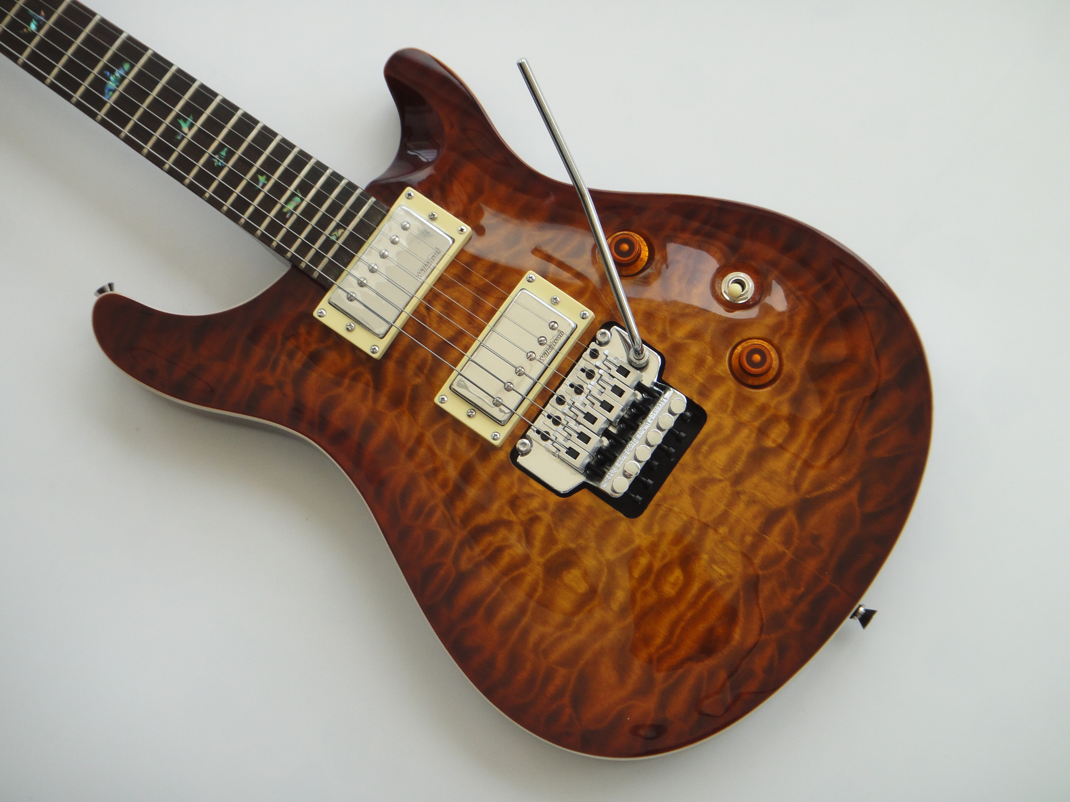 Afanti Basswood Body with Quilted Maple Veneer Wilkinson Tuner Electric Guitar