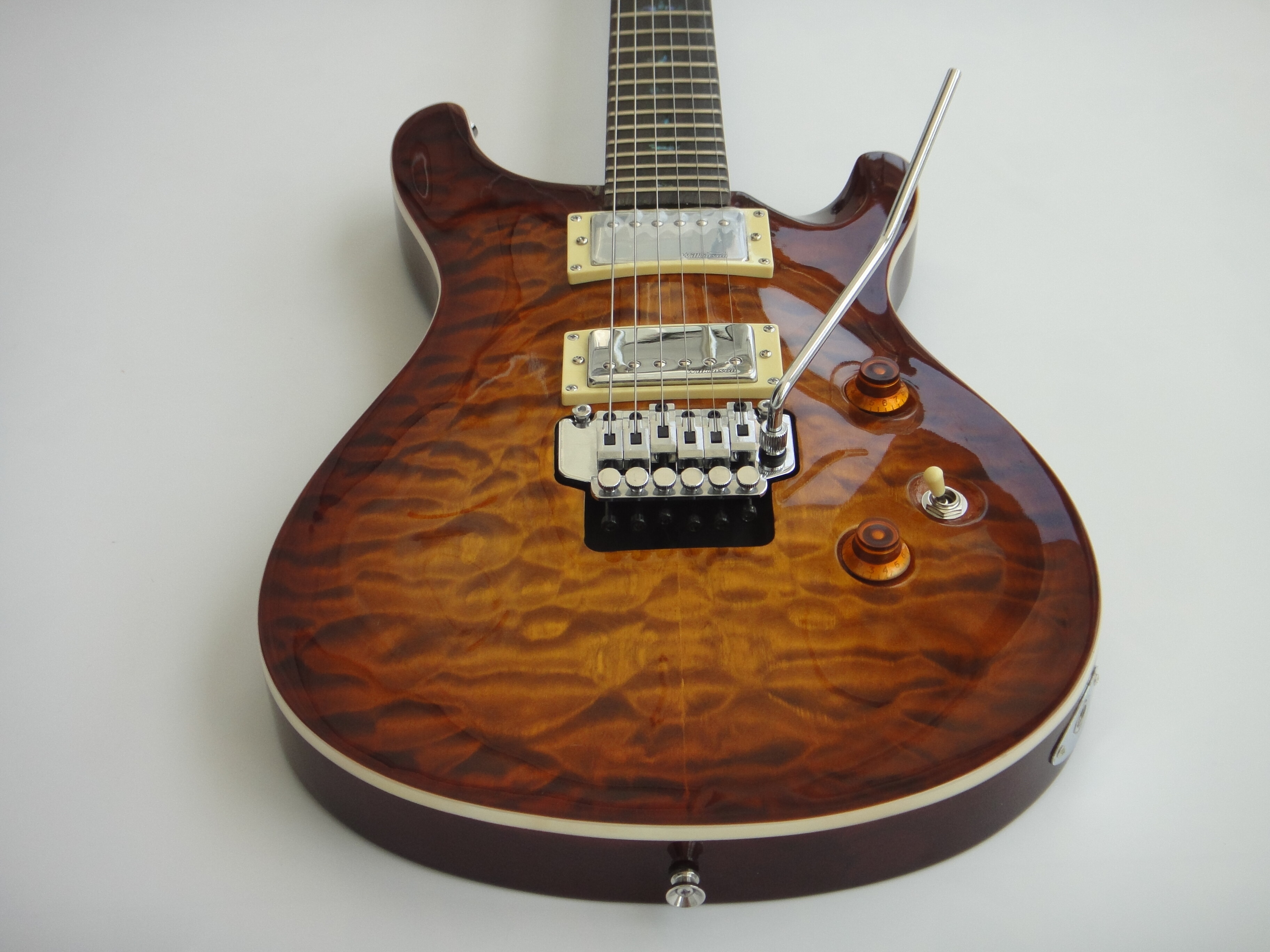 Afanti Basswood Body with Quilted Maple Veneer Wilkinson Tuner Electric Guitar