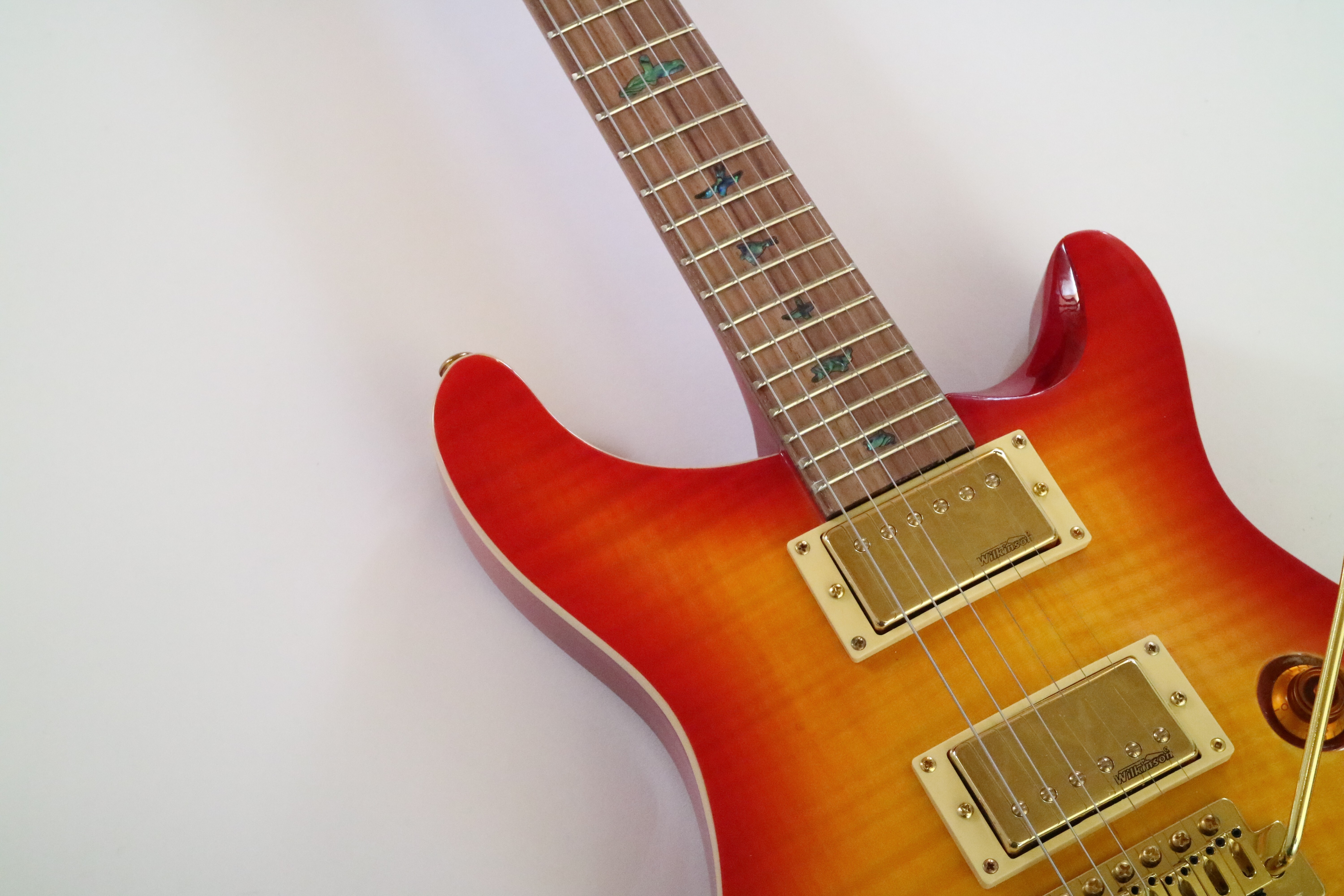 Afanti Mahogany Body with Flamed Maple Veneer Pr Style Electric Guitar