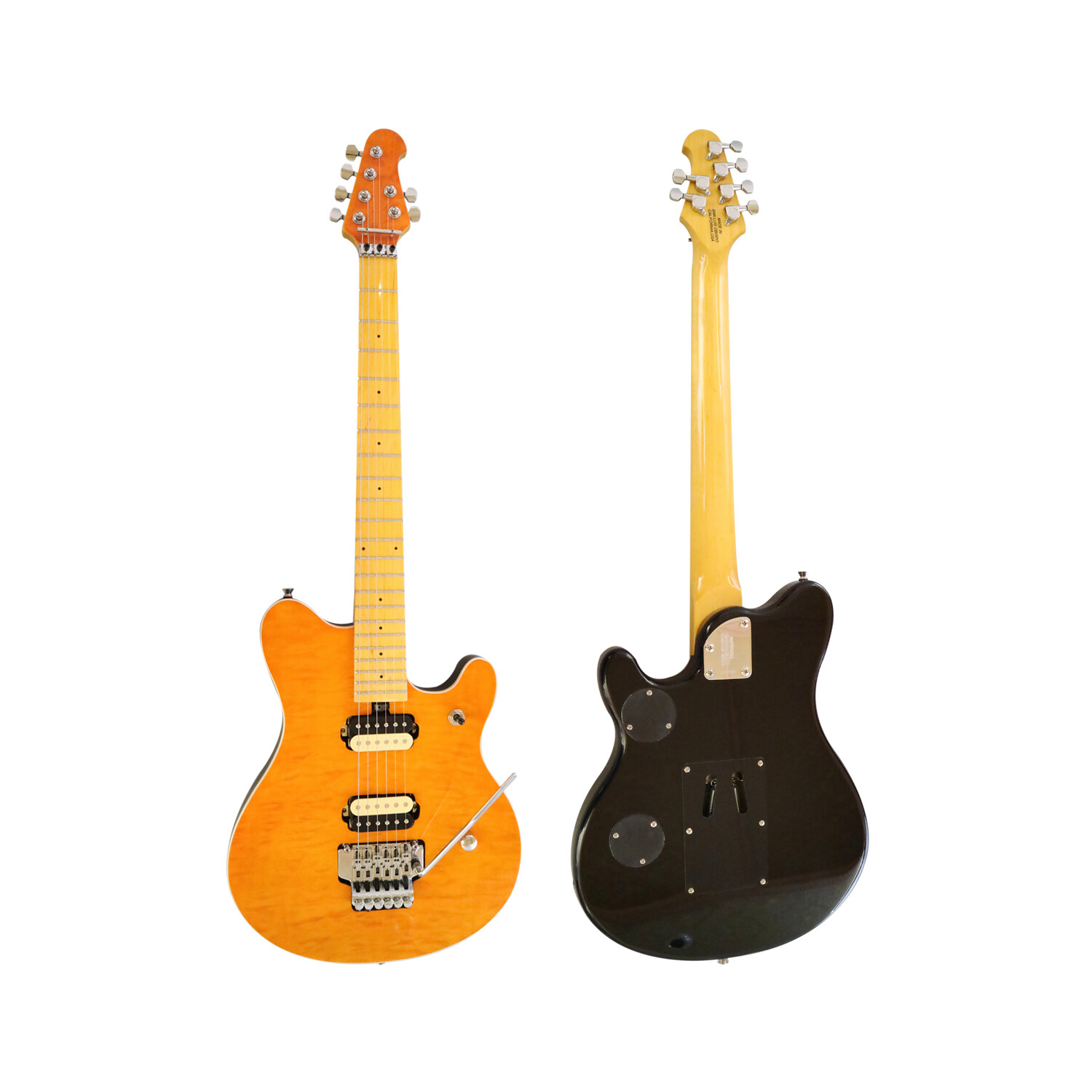 Afanti customized zebrawood pickup double locking tremolo bridge quilted maple electric guitar Afanti customized zebrawood pickup double locking tremolo bridge quilted maple electric guitar